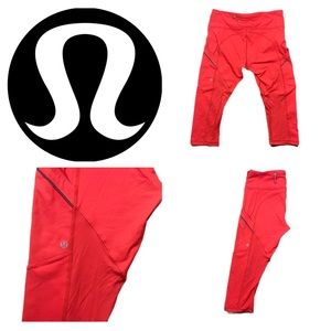 Lululemon Women’s Crop Runners, Full-On Luxtreme - Excellent Condition
